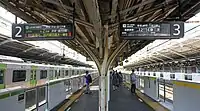 2、3號月台（山手線、中央·總武線）（2021年4月）