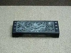 明代玉墨床，平湖市博物馆藏