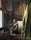 扬·弗美尔：《窗边读信的少女》，1659