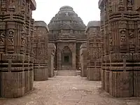 Front view of Konark Sun Temple