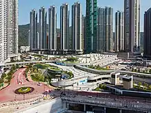 位於THE LOHAS商場對出的地區休憩用地為公共空間，除平地外不設其他設施