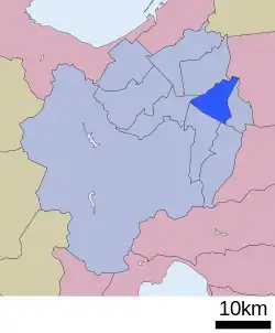 白石區在北海道的位置
