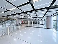 離境大堂付費區內設有洗手間（2023年1月）
