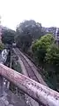由花果山大橋上另一側俯視白云军用线