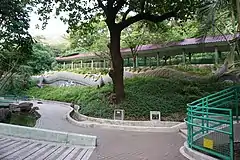龍雕像及有蓋行人通道