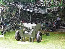 固定於成功嶺野戰炮兵陣地展示的陸軍M1反坦克炮