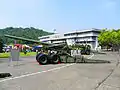 兵整中心展示的中華民國陸軍M59加農炮（前）與M114A1 155mm榴彈炮（後）。