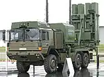 IRIS-T SLM發射器安裝於MAN SX44 6x6 7噸軍用卡車。