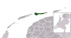 Location of Ameland