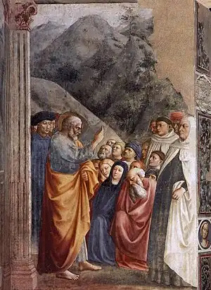 IX=St Peter Preaching, Masolino