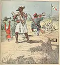 伊默里納王國士兵發出警訊.