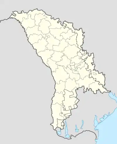 恰德爾倫加（Ceadîr-Lunga / Çadır-Lunga）在摩爾多瓦的位置