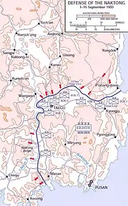 A map of a perimeter on the southeastern tip of a land mass