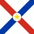 巴拉圭舰艏旗，基于巴拉圭国旗