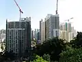 重建中的蘇屋邨一期東北面（2015年6月）