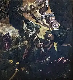 《基督复活》，1578-1581，位于威尼斯的圣罗格大会堂