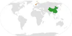 雙方在世界的位置
