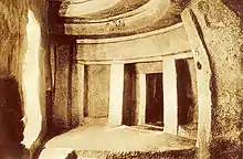 An underground necropolis.