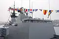 康定級巡防艦西寧（PFG-1203）艦橋右前方特寫。