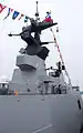 巡防艦西寧（PFG-1203）主桅右後方，攝於巡防艦班超（PFG-1108）上甲板。