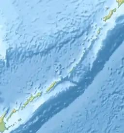 谢列布良卡河 (注入古釜布湾)在千島群島的位置