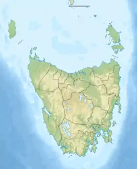 摇篮山-圣克莱尔湖国家公园Cradle Mountain-Lake St Clair National Park在塔斯曼尼亞州的位置