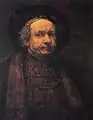 1669年的另一幅自畫像，現存佛羅倫斯