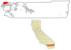 朱鲁帕谷Jurupa Valley的位置