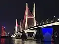 夜晚的长江二桥，摄于2023年