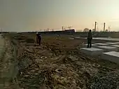 建设中的商丘东站，原名商丘新区站（2017年2月）