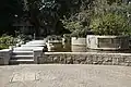 橫跨南錦鯉池的行人路及兆康苑開幕紀念牌匾