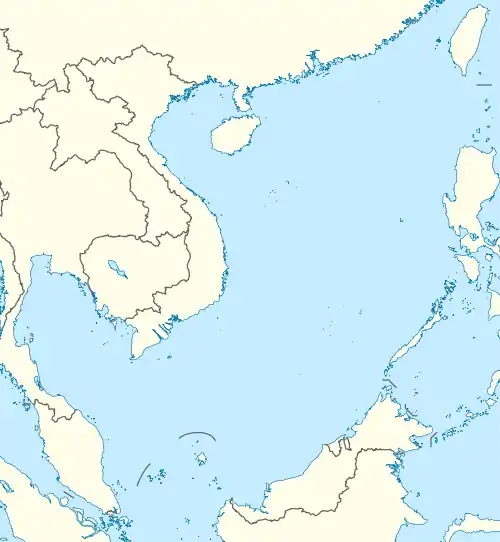高雄市在南海的位置