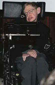 2006年,坐在輪椅上的霍金
