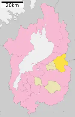 多賀町位置圖