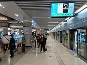 4号线下客站台 (2022年2月)