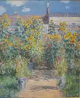莫奈, The Artist's Garden at Vétheuil 1881
