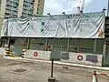 青康路北公營房屋發展計劃第一期（青荷樓）地盤的工程告示板（2021年5月）