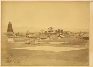 拍摄于1875年的洋縣開明寺(估计是最早涉及洋县的拍摄照片)