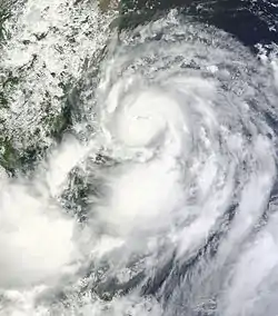 8月21日的強烈熱帶風暴潭美