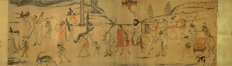 〈職貢圖〉，縱61.5公分、橫191.5公分。