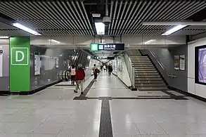 重建後的D出口（大堂層）（2019年3月）