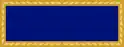 Dark blue ribbon with a gold border