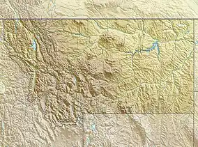 格拉尼特峰在Montana的位置