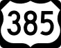 385號美國國道 marker