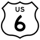 U.S. Highway 6 route marker