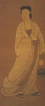 元代画家赵孟頫笔下的鱼篮观音。