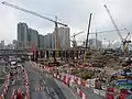 西九龍站工地（2015年12月）