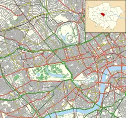 馬爾博羅大樓在City of Westminster的位置
