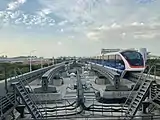 裕安路站北侧存车线。