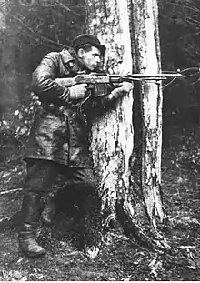 波蘭家鄉軍部隊小安德鲁游击队（英语：）所屬，並且裝備了Wz. 1928的反抗組織（英语：）成員。